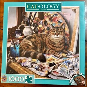 Leonardo Cat Puzzle - Brown and Tan